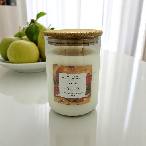 Bougie " Poire grenade "