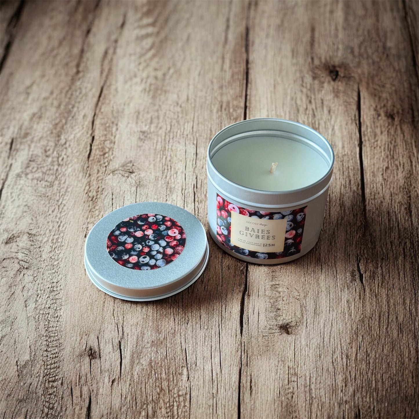 Bougie d’hiver "Baies givrées "