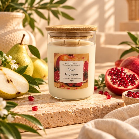 Bougie " Poire grenade "