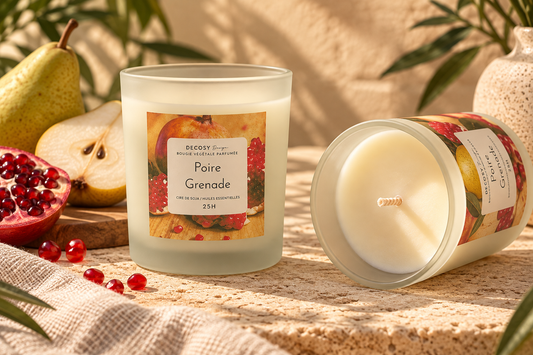 Bougie " Poire grenade "