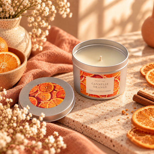 Bougie d’hiver "Cannelle orange"