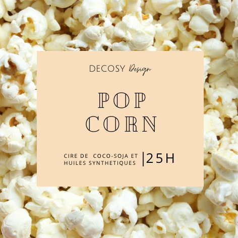 Bougie “Pop corn”